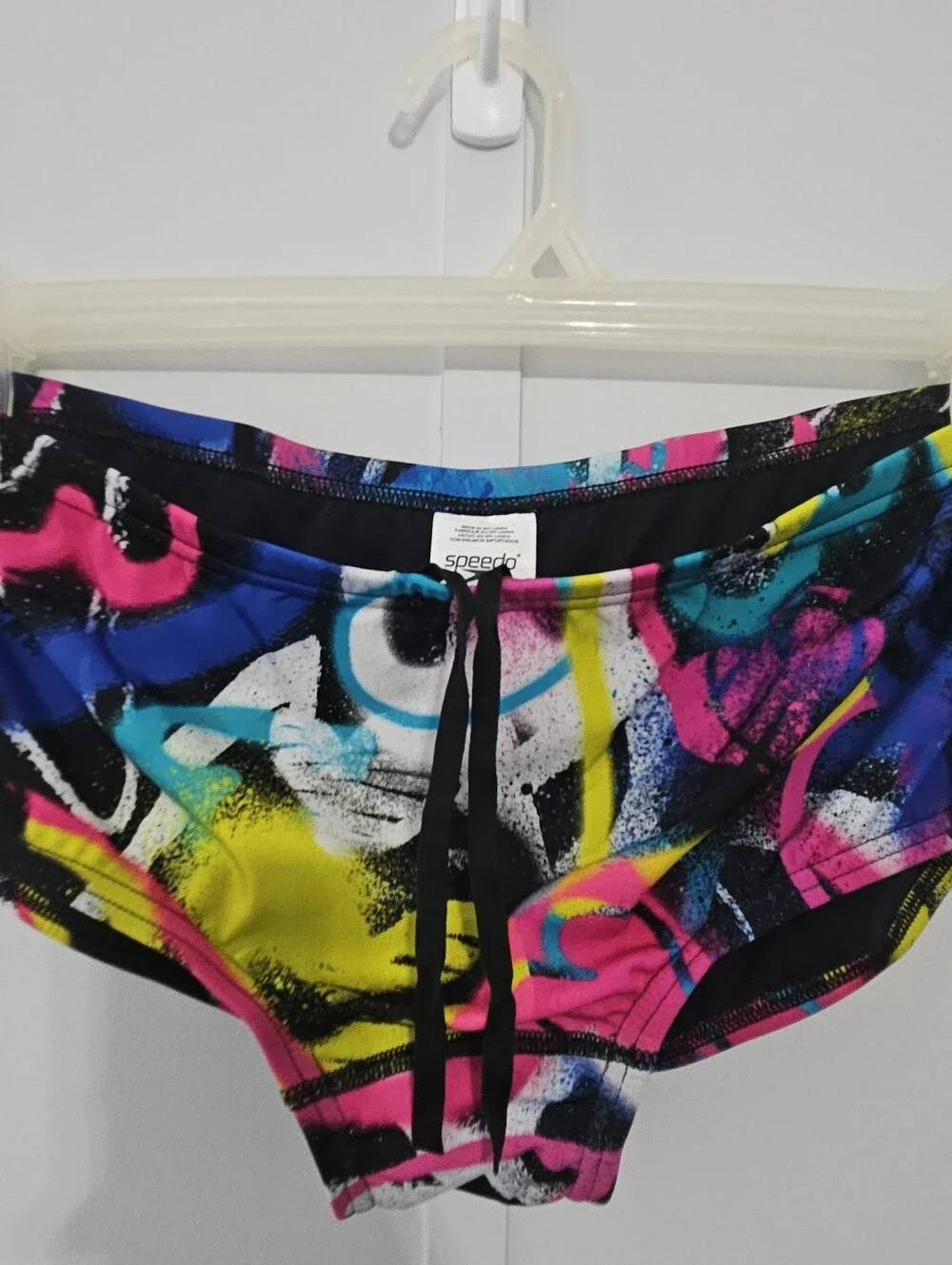 Speedo Endurance Size 34 Heartistic Flare Pink Mens Boys Swim Trunks with Elasti